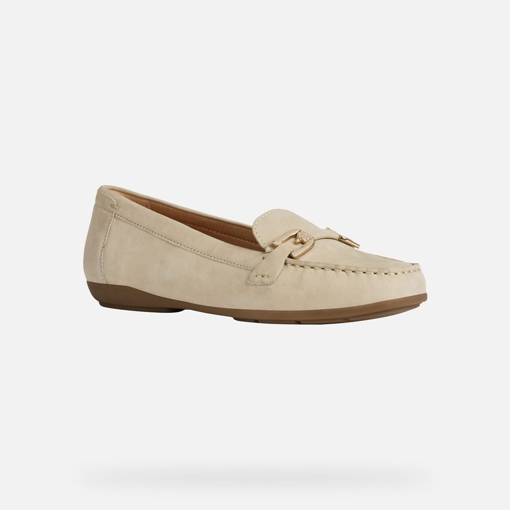 Geox Bayan Loafers Bej Rengi - Annytah - BZF-461378